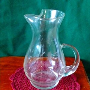 🌻 Princess House Crystal Heritage Pitcher With Ice Lip